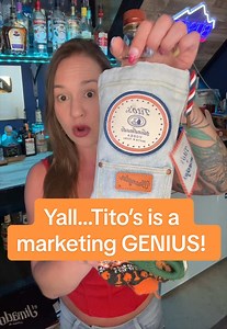 Why is Tito’s so popular? What is so special about Tito’s? I should probably have been paid for this but 🤷‍♀️ #bartender #marketing #notanad