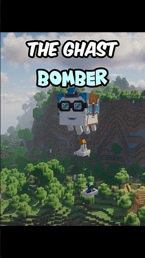 How to make a Ghast Bomber Plane in Minecraft 💣✈