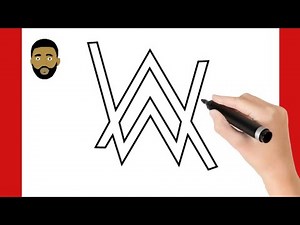 HOW TO DRAW ALAN WALKER LOGO