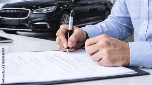 Auto insurance policy signature. Warranty or guarantee. Customer or salesman.