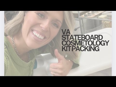 VA Cosmetology State Board Exam Kit Packing