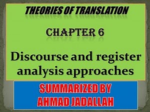 Introducing Translation Studies (Theories and applications) Jeremy Munday - Summary of Chapter 6