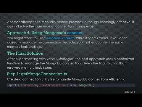 Solving the jest mongoose causing memory leak Issue in Your Tests