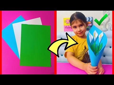 DIY Felicitari făcute manual / IDEI DE CADOURI PENTRU MAMA / 8 MARTIE Lucrări din hârtie colorată