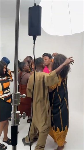 Behind the scenes shot at HB Studios