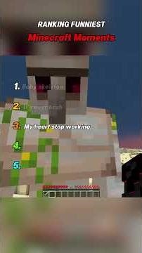 Top 5 funniest Minecraft moments ｜ #shorts #funny #minecraft