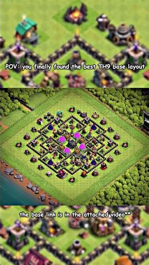 TH9 CV9 MELHOR LAYOUT 2026🔥 LINK 🔥 WAR PUSH FARM BASE | #clashofclans #shorts
