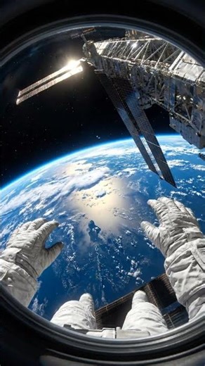 “POV: You’re an Astronaut… And Earth Looks Unreal 🌍🚀✨”