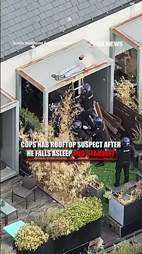 Cops NAB suspect after he FALLS ASLEEP mid standoff #shorts #uk #viral #news