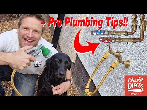 How to Install an Outdoor Hot and Cold Tap Dog Shower