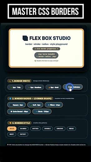 CSS Border Tricks You MUST Know 🔥 #shorts #coding #programming
