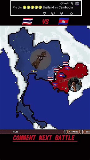 Thailand vs Cambodia #Cambodia #Thailand #East Asia #Thailand vs Cambodia #mapping #ageofwrath #map