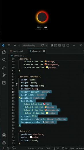 The Cleanest Loading Animation Ever #css #design #webdevelopment