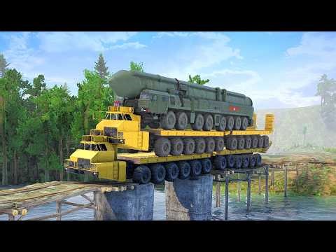 Military Trucks DOMINATING River Crossings bridge with CRAZY Capabilities
