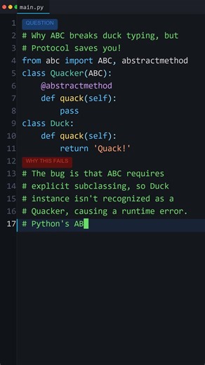 Wait, Python Does This?: Why ABC breaks duck typing, but Protocol saves you!