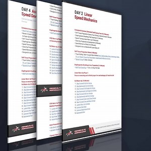 👇 Need more info on exactly what this program is? See below! 👇 The Speed and Agility Accelerator: ✅ Phase 1: Biomechanics, Form, and Technique Athletes will learn to assess and correct their running form using drills that are proven to help you run more efficiently. ✅ Phase 2: Reactive Game Speed and Agility Next, we simulate real game situations with reaction drills designed to challenge their mind and body. ✅ Phase 3: PEP Fast Finally, we focus on top end speed to bring everything together i