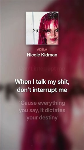 ADÉLA - Nicole Kidman (Lyrics)