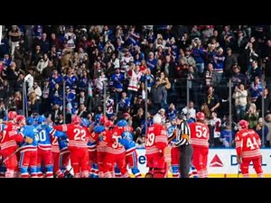 Livid Rangers goalie sparks benches-clearing fight with Red Wings after loss|The Rangers vs Red Wing