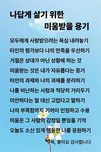 나답게 살기위한 미움받을 용기#쇼츠#미움받을용기 #아들러심리학 #자존감 #나답게살기 #인간관계
