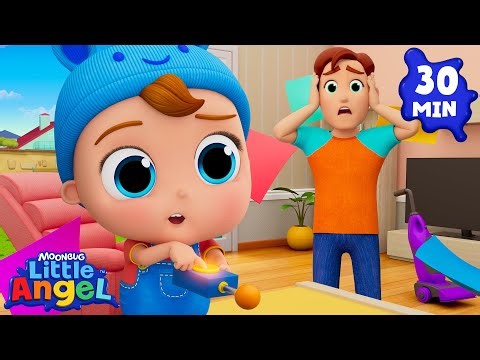 Push That BUTTON! 🚨 Baby John and Family! | Little Angel Kids Songs & Nursery Rhymes