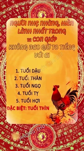 Top 6 Con Giáp Hiền Lành Nhẹ Nhàng Nhất | Phong Thủy Mai Bùi