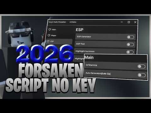 NO KEY Forsaken Script 2026 💀🔪 BEST ESP Aimbot God Mode Kill All OP GUI Free!