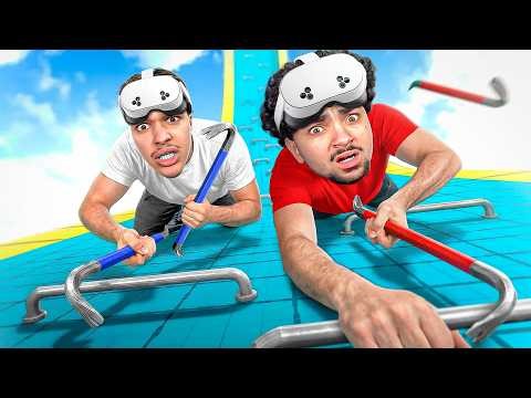 Whoever finishes Getting Over It in VR first wins! (ft. Jayzz)