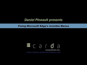 Fixing Microsoft Edge's Invisible Menus