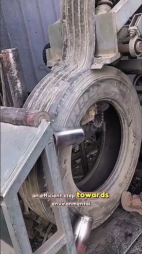 The process of recycling used tires effectively.