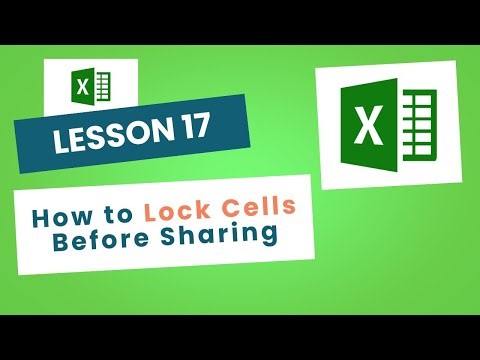 📘 Lesson 17: How to Lock Cells Before Sharing | Excel for Beginners