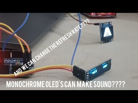Monochrome OLED'S can make sound??? And we can change the refresh rate???