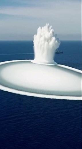 Insane Ocean Shockwave! Naval Test Recorded in 4K #shorts #viralshorts #ai #navy #shockwave