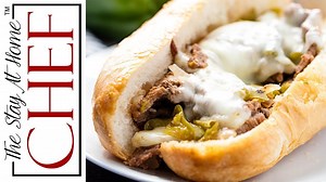 How to make slow cooker Philly cheese steak sandwiches | The Stay At Home Chef