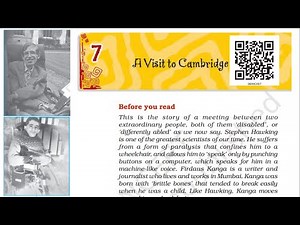 A Visit to Cambridge | HONEYDEW | Class 8 | English | NCERT | CBSE | Explanation & Read along