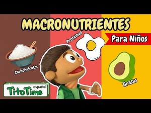 Aprende con Tito Time : Carbohidratos, Proteinas y Grasas | Videos Educativos para Niños