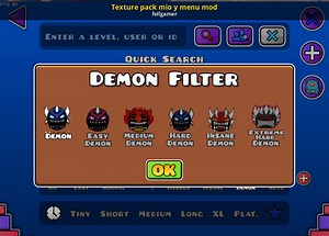 Texture pack mio y menu mod Mod for Geometry Dash | GD Mods