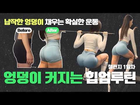 평범한 직장인이 엉덩이 키운 5가지운동, 여자 헬스 힙업운동루틴