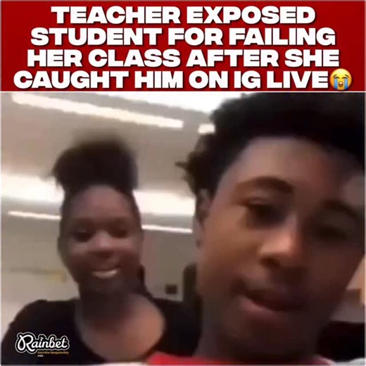 RAP INTEL 📡 | Teacher exposed student for failing her class after she caught him on IG live😭 #Explorepage #Explore #Viral #Trending | Instagram