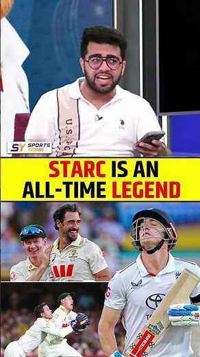 STARC IS AN ALL TIME LEGEND #mitchellstarc #ashes #engvsaus