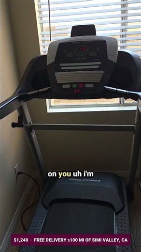 used proform proshox folding treadmill for HOW MUCH?? #commonplace #homegym