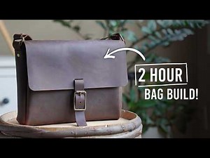 BEGINNER Leather Satchel Tutorial (No Machines!) // FREE PATTERN
