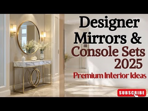 Designer Mirrors & Console Table Sets 2025 | Luxury Entrance Decor Ideas