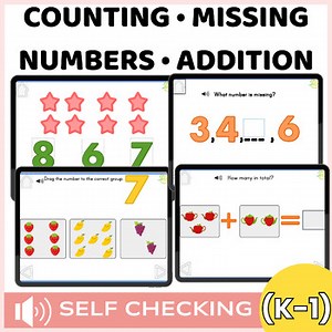 Kindergarten Math Test Prep | Math Review Kindergarten BOOM Cards CCSS K.CC.A.