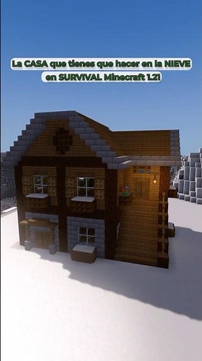 La casa PERFECTA para la NIEVE en Survival Minecraft 1.21 ❄️
