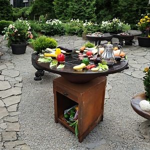 [Hot Item] Steel Fire Bowl with Grill Ring From Customized Factory