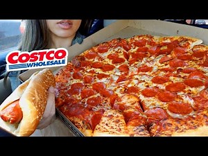 ASMR EATING COSTCO Pepperoni PIZZA & HOTDOG WINGSTOP RANCH CAR MUKBANG REAL Eating Sound 먹방 TWILIGHT