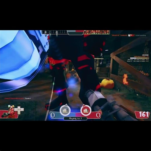 Pyro fights a Titan epileptic warning #metalgearrising #raiden #screamfortress #davidvsgoliath