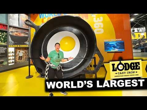 LODGE Museum of Cast Iron| South Pittsburg, Tennessee | BONUS! World's LARGEST Cast Iron Skillet