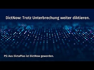 DictNow | Trotz Unterbrechung weiter diktieren.
