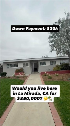 Would you live here in La Mirada, CA for $850,000? 🤔🏡 #shorts #housetour